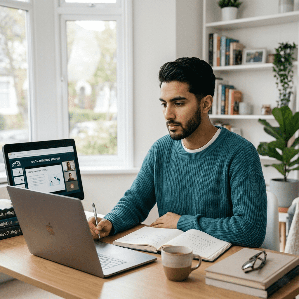  الدراسة عن بعد عبر جيت أكاديمي من المنزل باستخدام اللابتوب 